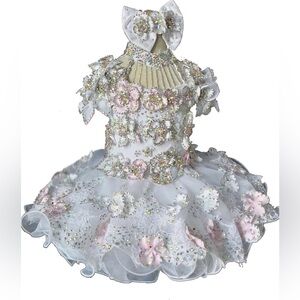 Glittering Floral Baby Formal Dress
